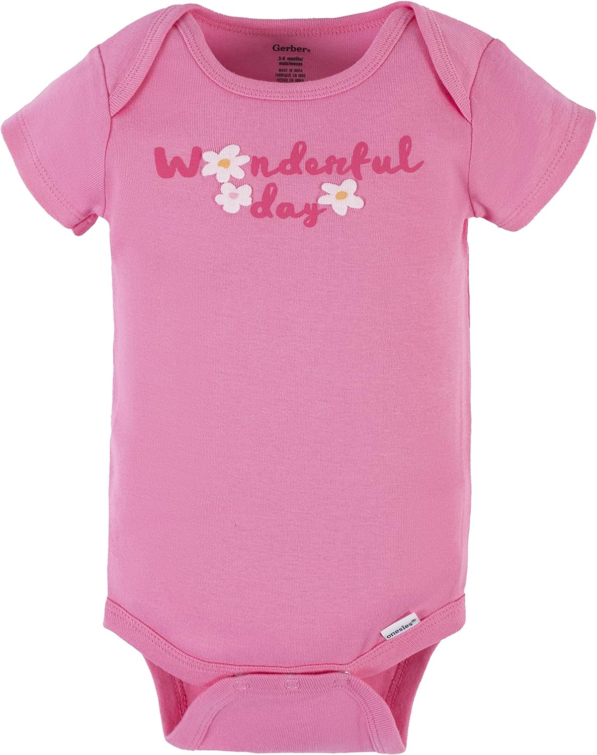 Gerber baby-girls 4-pack Short Sleeve Onesies Bodysuits - Image 5